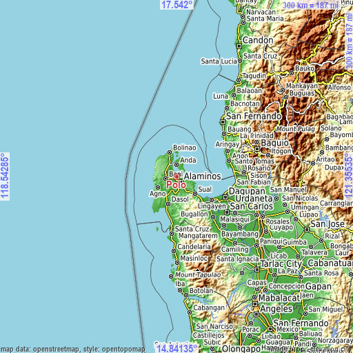 Topographic map of Polo