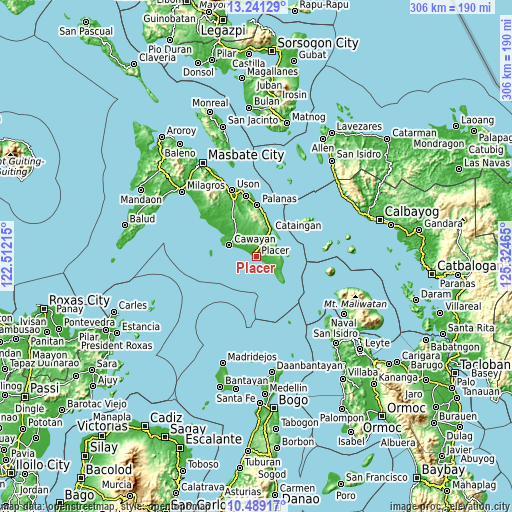 Topographic map of Placer