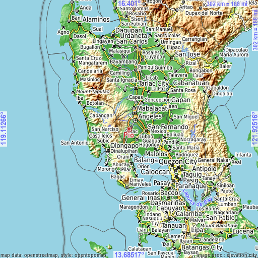 Topographic map of Pio