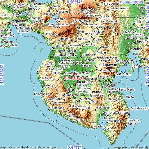 Topographic map of Pimbalayan