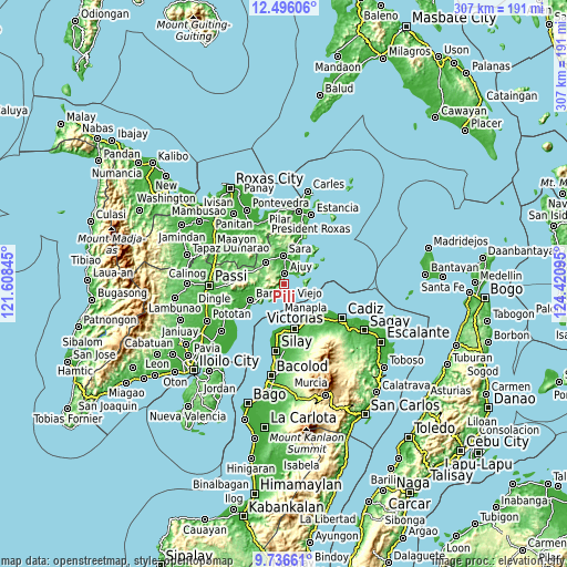 Topographic map of Pili