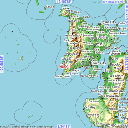 Topographic map of Piape I