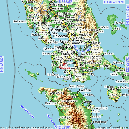 Topographic map of Payapa