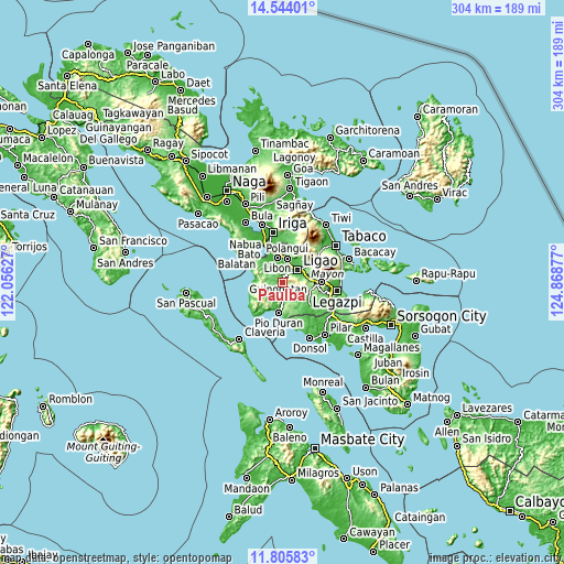 Topographic map of Paulba