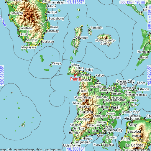 Topographic map of Patria