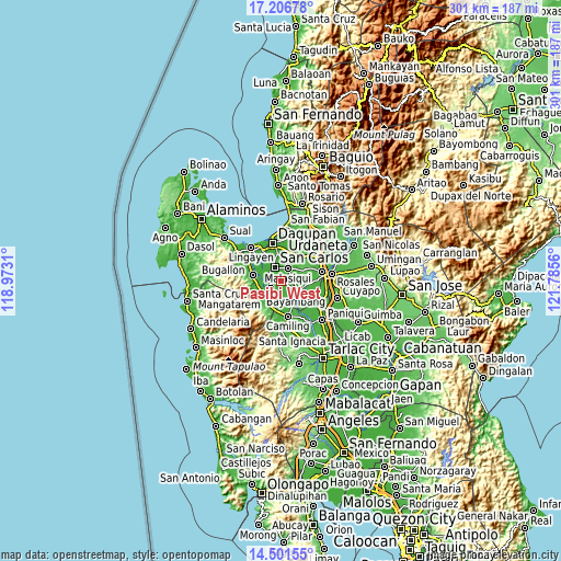 Topographic map of Pasibi West