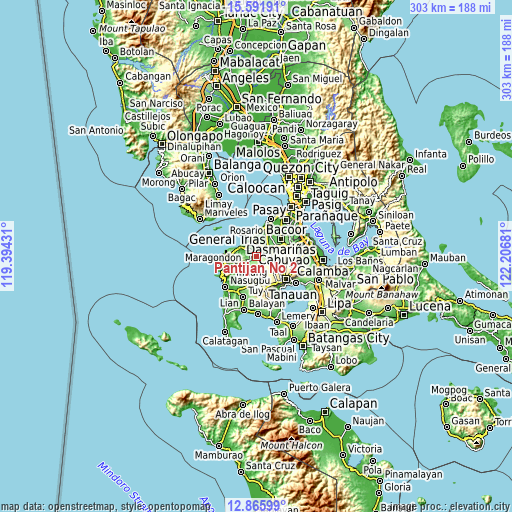 Topographic map of Pantijan No 2