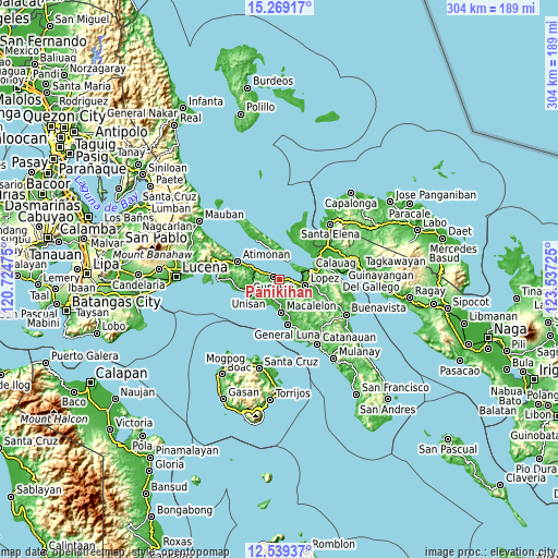 Topographic map of Panikihan