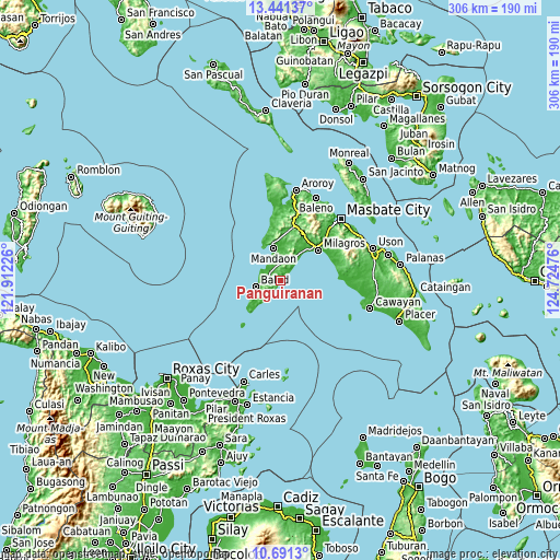 Topographic map of Panguiranan