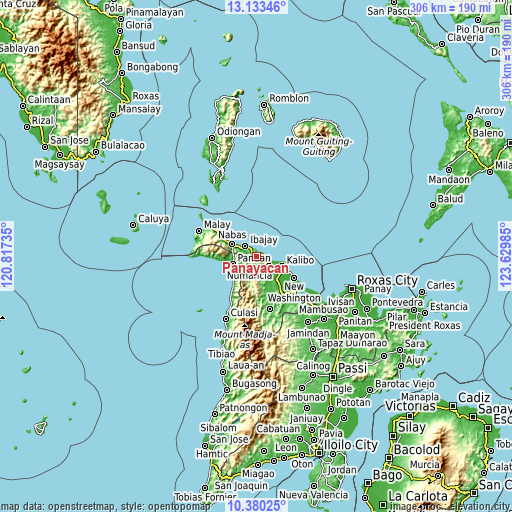 Topographic map of Panayacan