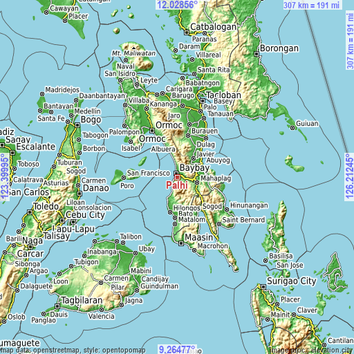 Topographic map of Palhi