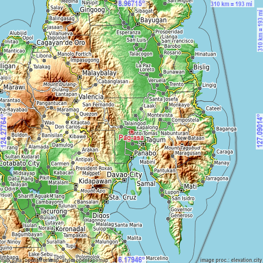 Topographic map of Pag-asa