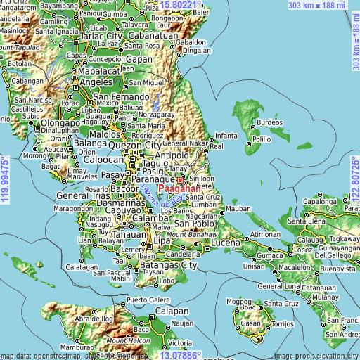 Topographic map of Paagahan