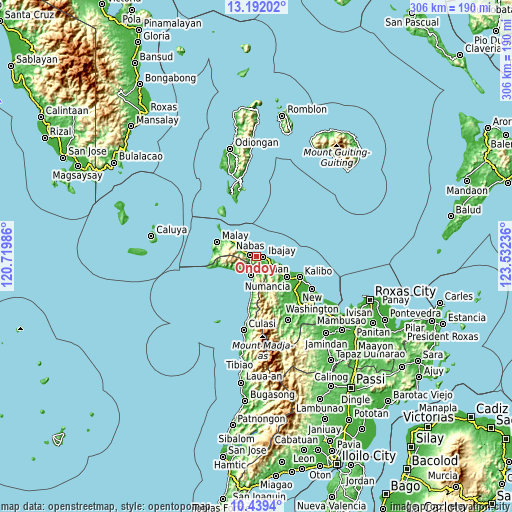 Topographic map of Ondoy