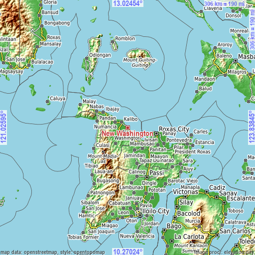 Topographic map of New Washington