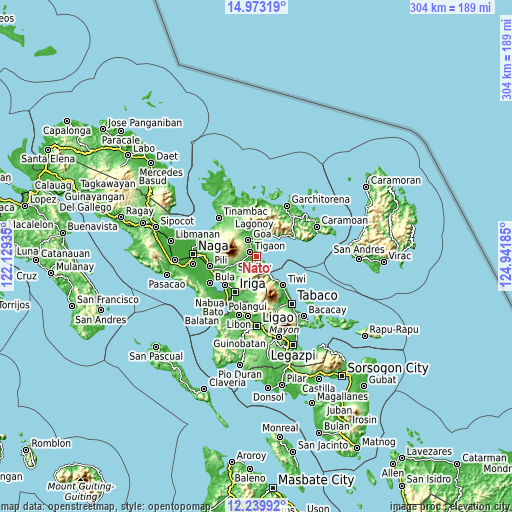 Topographic map of Nato