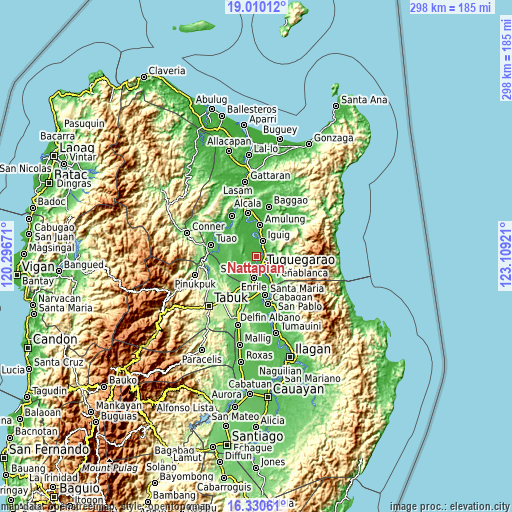 Topographic map of Nattapian