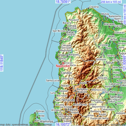 Topographic map of Nagbukel