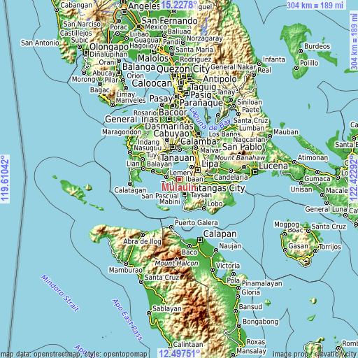 Topographic map of Mulauin