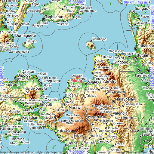 Topographic map of Moog