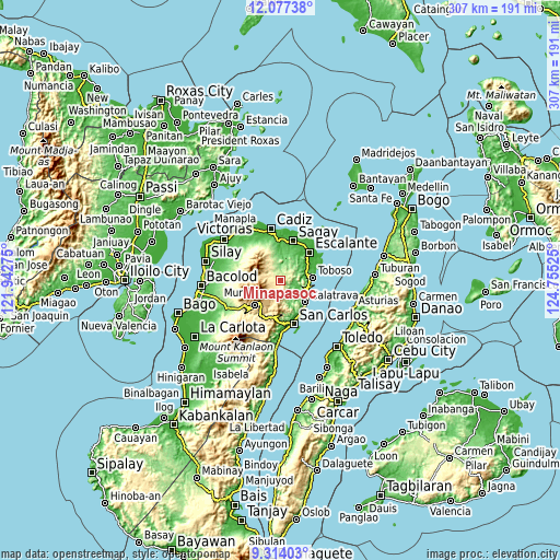 Topographic map of Minapasoc