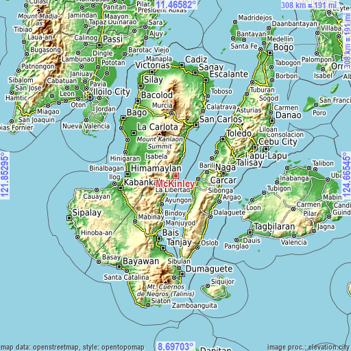 Topographic map of McKinley