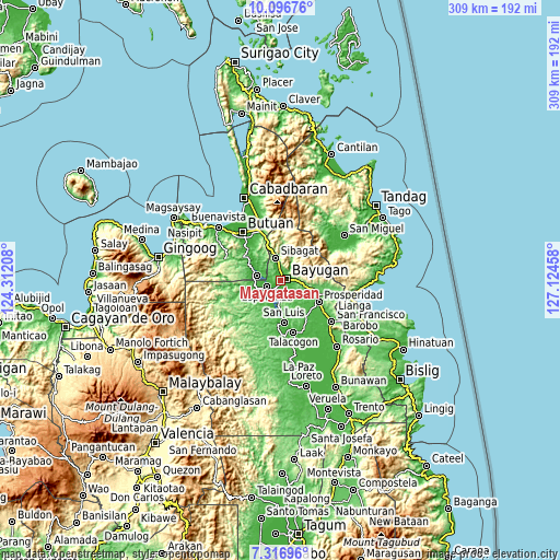 Topographic map of Maygatasan