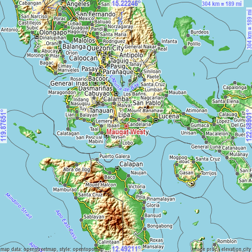 Topographic map of Maugat West