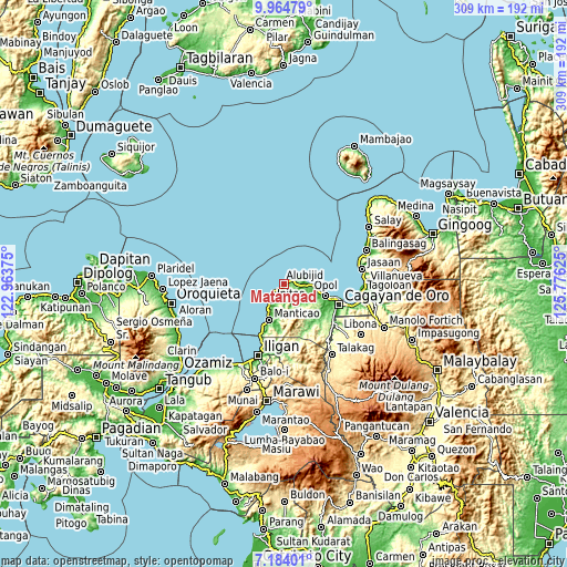 Topographic map of Matangad