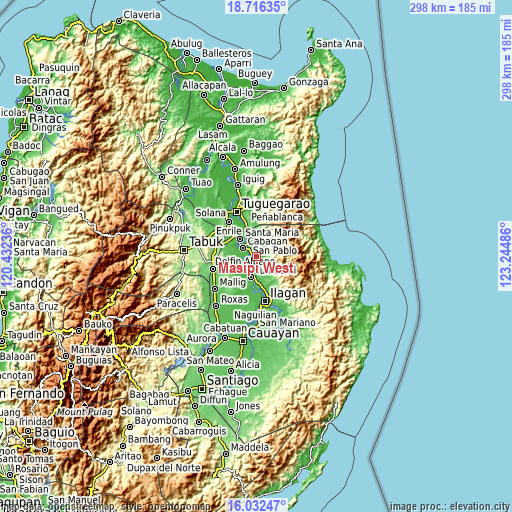 Topographic map of Masipi West