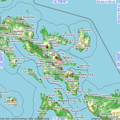 Topographic map of Miliroc