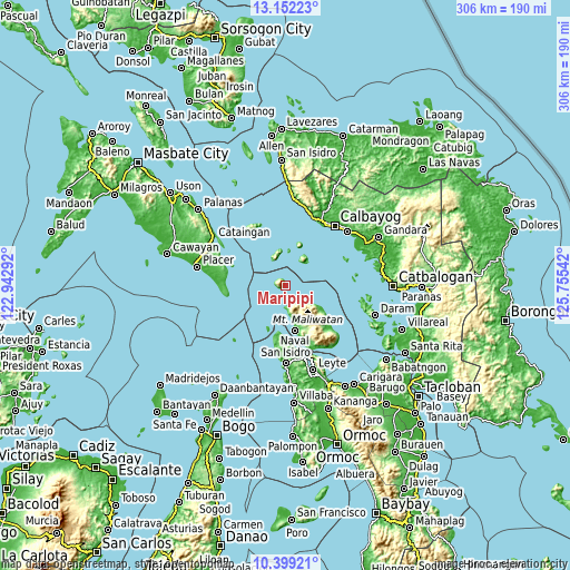 Topographic map of Maripipi