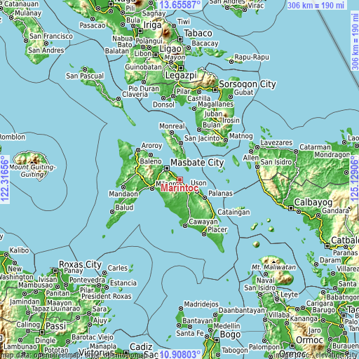 Topographic map of Marintoc