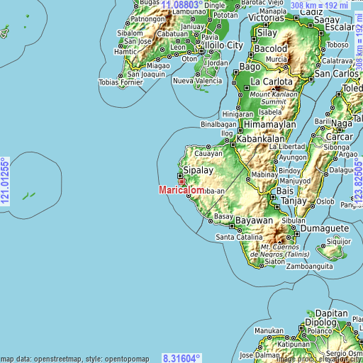 Topographic map of Maricalom