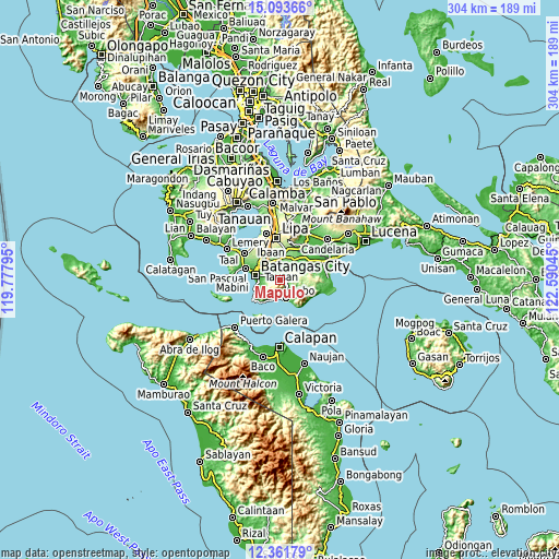 Topographic map of Mapulo