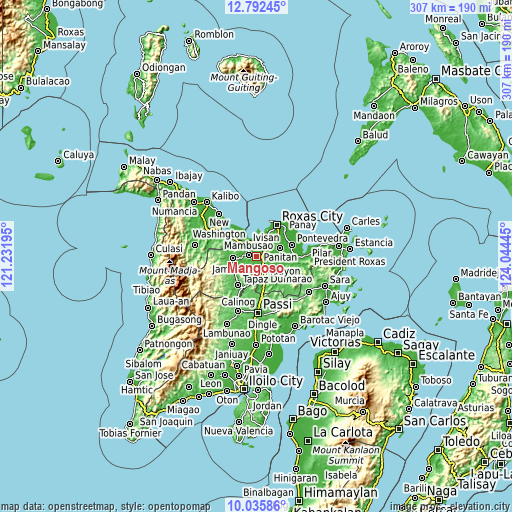 Topographic map of Mangoso