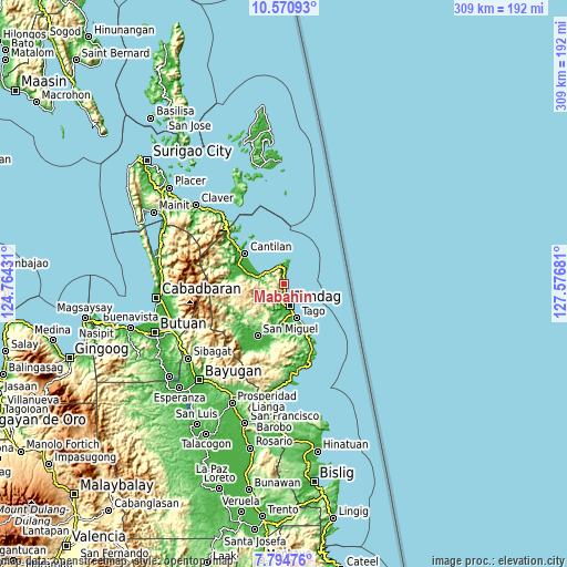 Topographic map of Mabahin