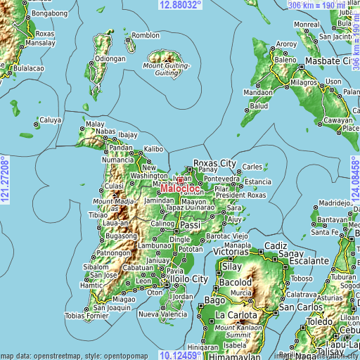Topographic map of Malocloc