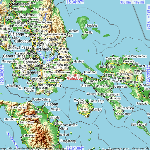 Topographic map of Malicboy