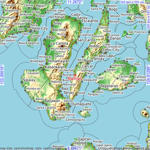 Topographic map of Malhiao