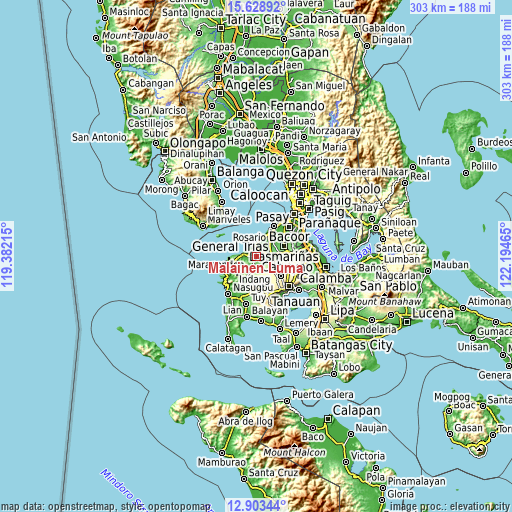 Topographic map of Malainen Luma