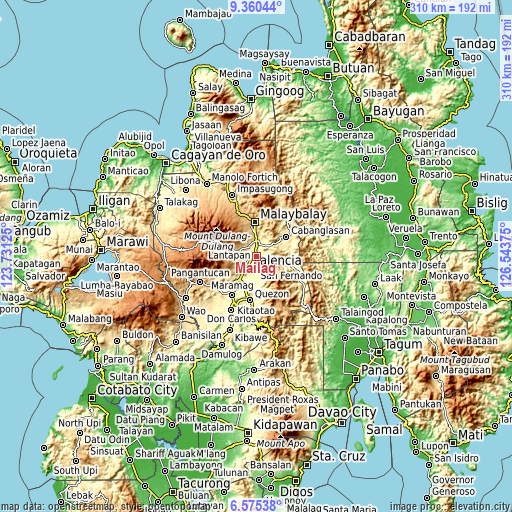 Topographic map of Mailag