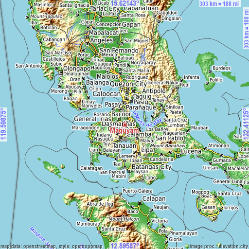 Topographic map of Maguyam