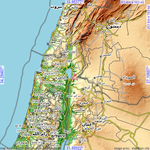 Topographic map of Fīq