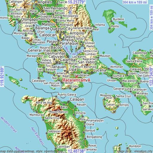 Topographic map of Macalamcam A