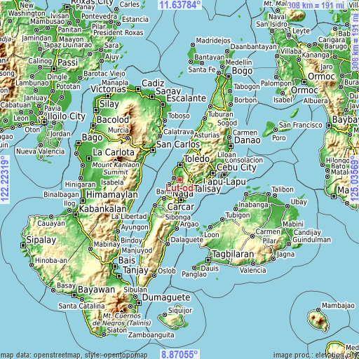 Topographic map of Lut-od