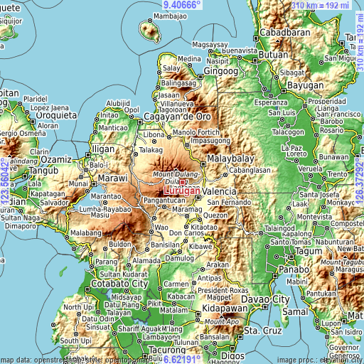 Topographic map of Lurugan