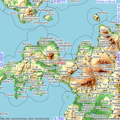 Topographic map of Lapase