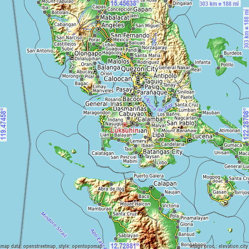 Topographic map of Luksuhin