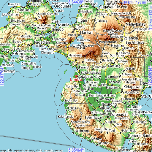 Topographic map of Limbo